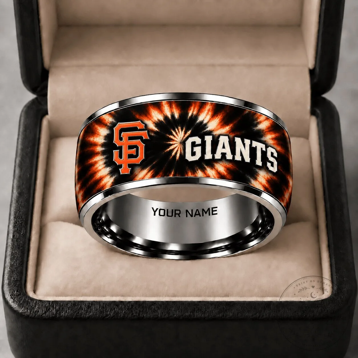 San Francisco Giants Tie Dye Personalized Baseball Team Ring