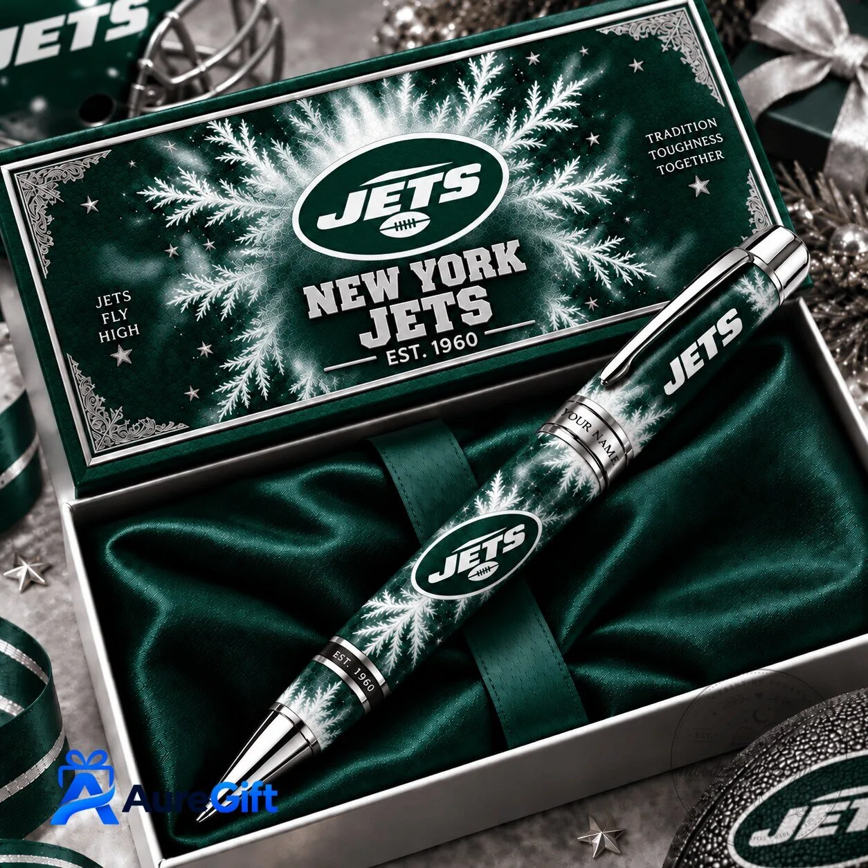 New York Jets NFL Christmas Kick Off Personalized Ballpoint Pen 2 New York Jets NFL Christmas Kick Off Personalized Ballpoint Pen