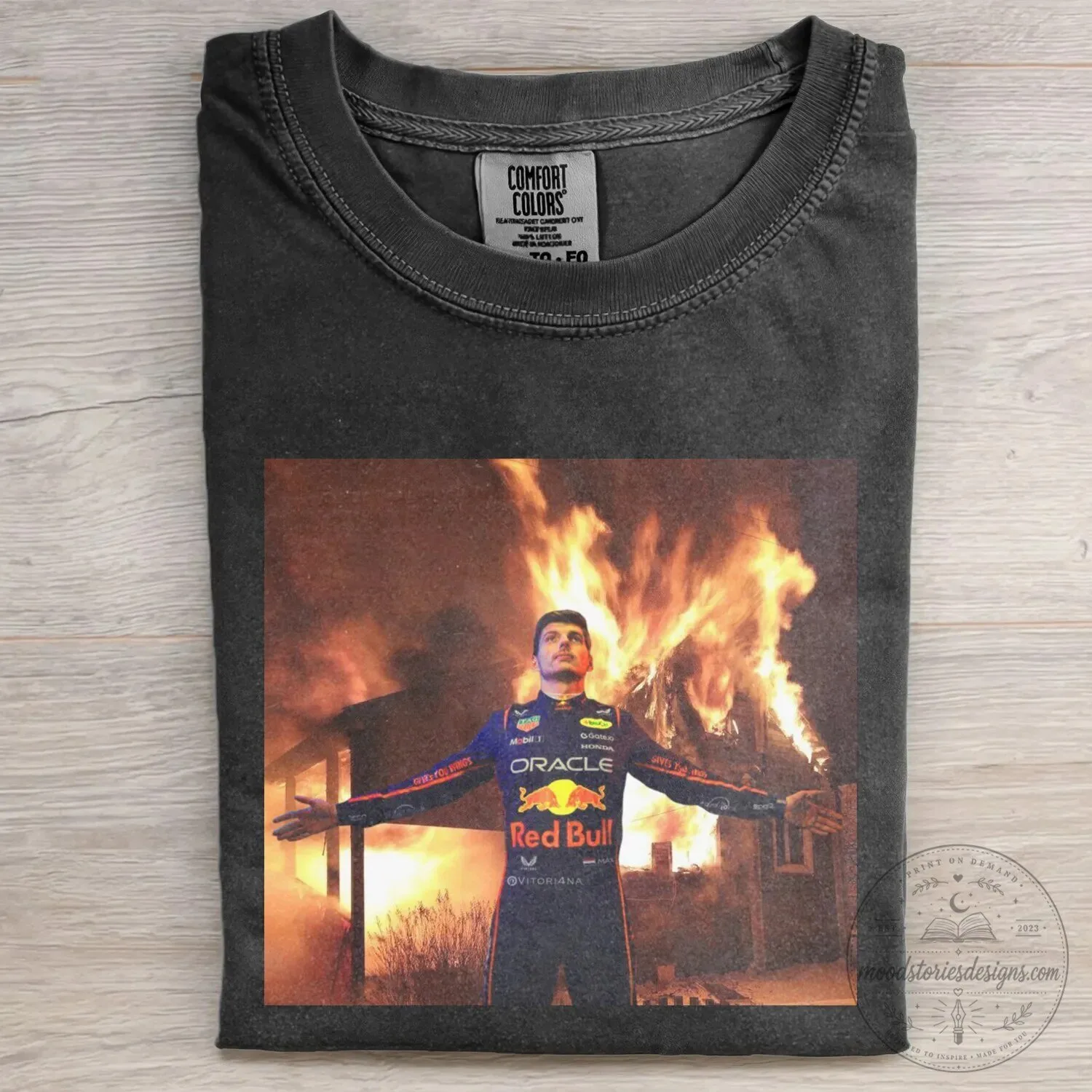 Red Bull Racing T-Shirt featuring Max Verstappen, Formula 1 Driver 1 Red Bull Racing T-Shirt featuring Max Verstappen, Formula 1 Driver