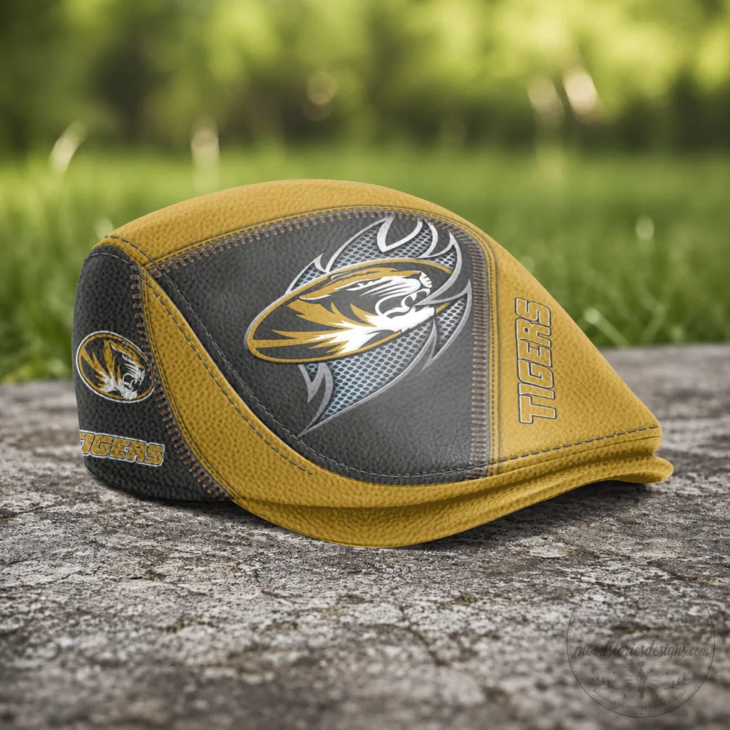 Missouri Tigers NCAA Jeff Cap Flat Cap Golf Hat Missouri Tigers NCAA Jeff Cap Flat Cap Golf Hat