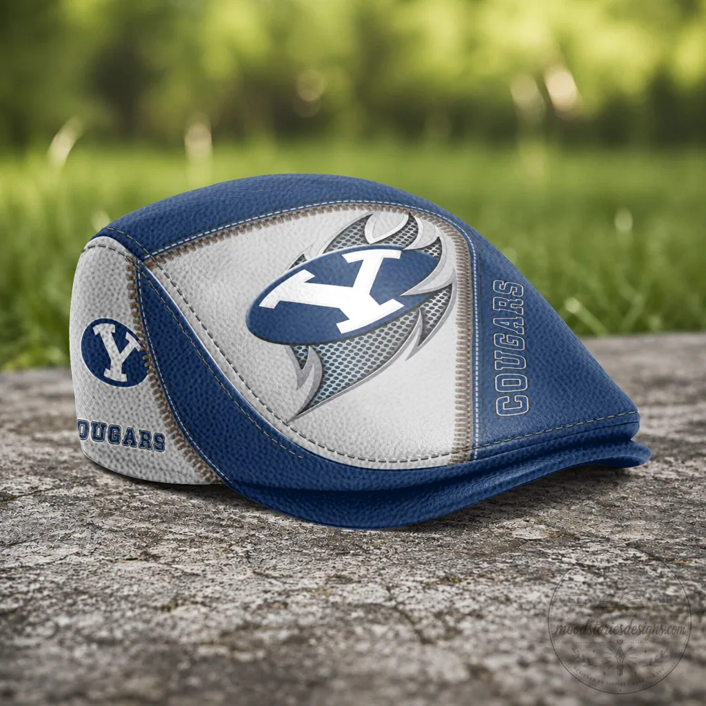 Brigham Young University Cougars NCAA Golf Flat Cap Hat Brigham Young University Cougars NCAA Golf Flat Cap Hat