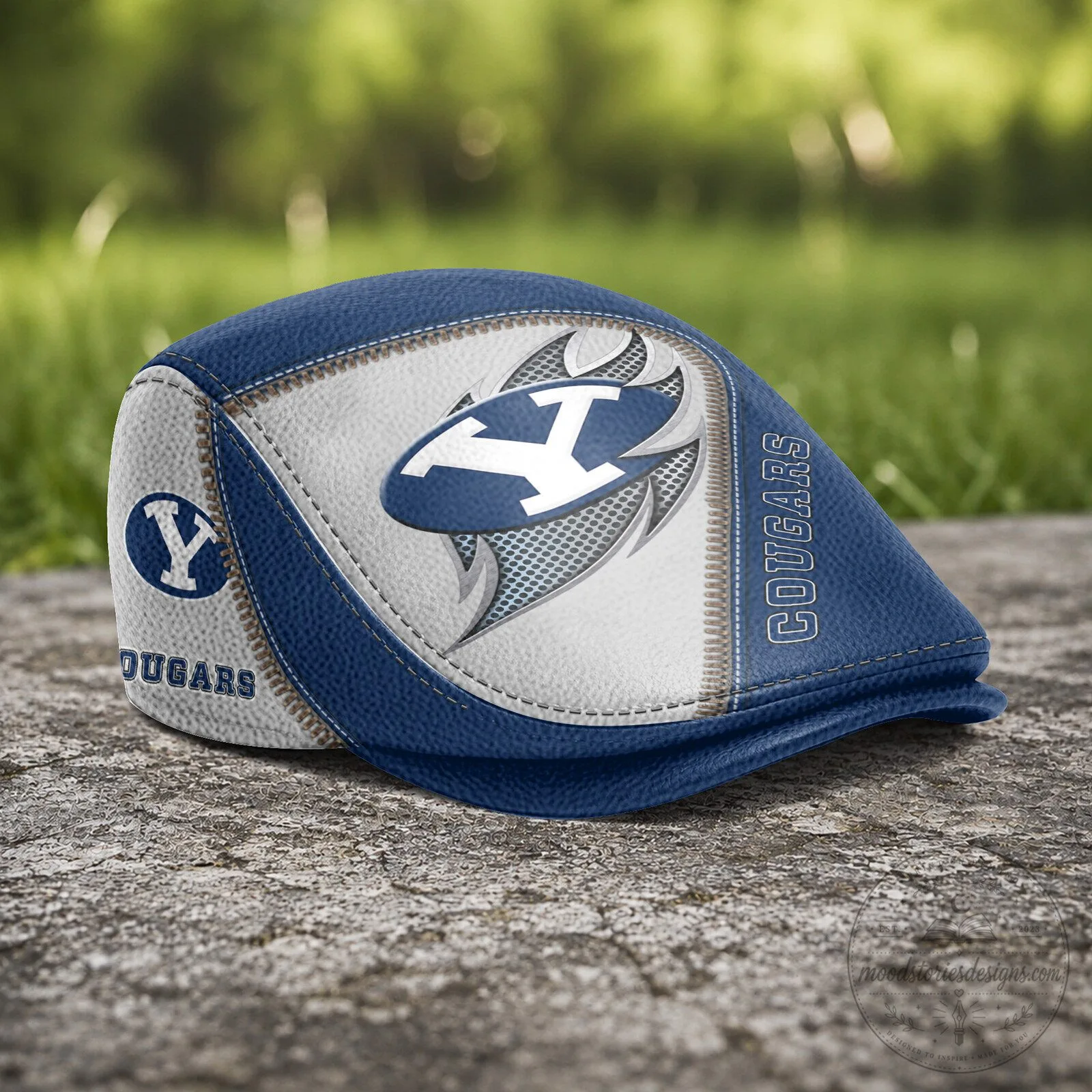 Brigham Young University Cougars NCAA Golf Flat Cap Hat 8 Brigham Young University Cougars NCAA Golf Flat Cap Hat