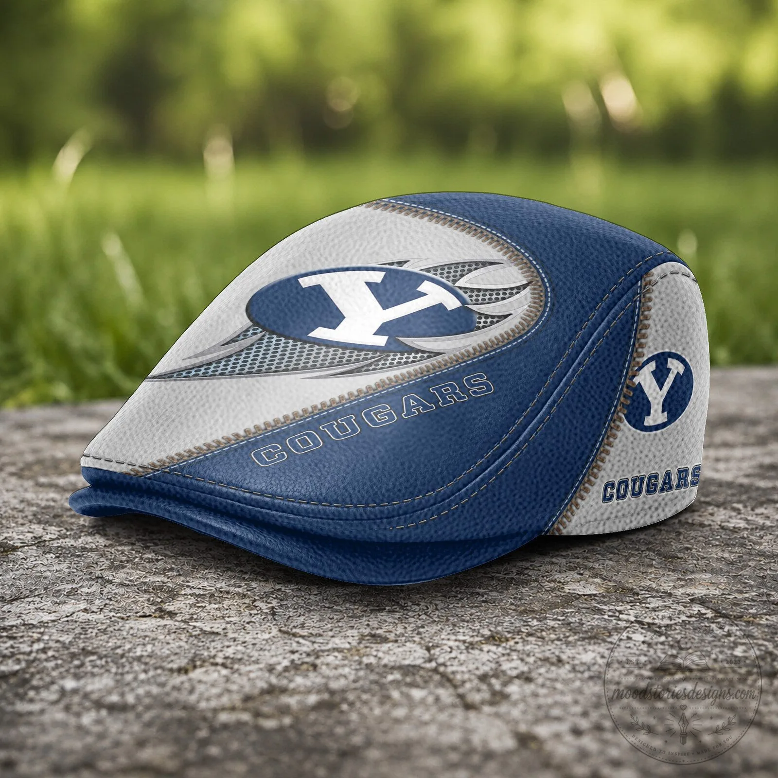 Brigham Young University Cougars NCAA Golf Flat Cap Hat 9 Brigham Young University Cougars NCAA Golf Flat Cap Hat