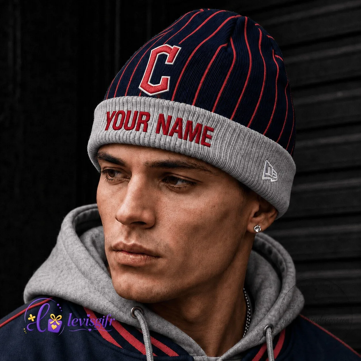 Cleveland Guardians Personalized Baseball Beanie Hat 4 Cleveland Guardians Personalized Baseball Beanie Hat
