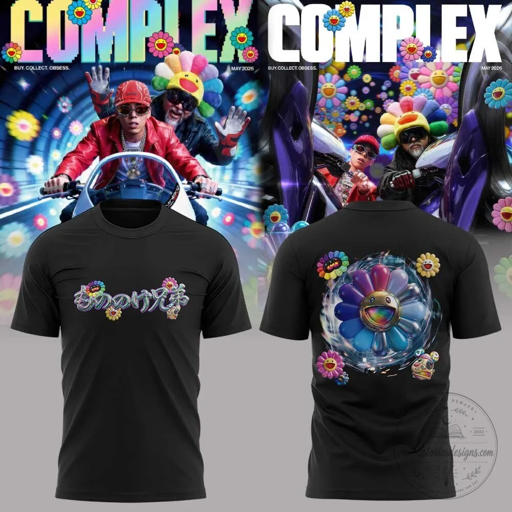 Takashi Murakami ComplexCon Black Graphic Art T-Shirt