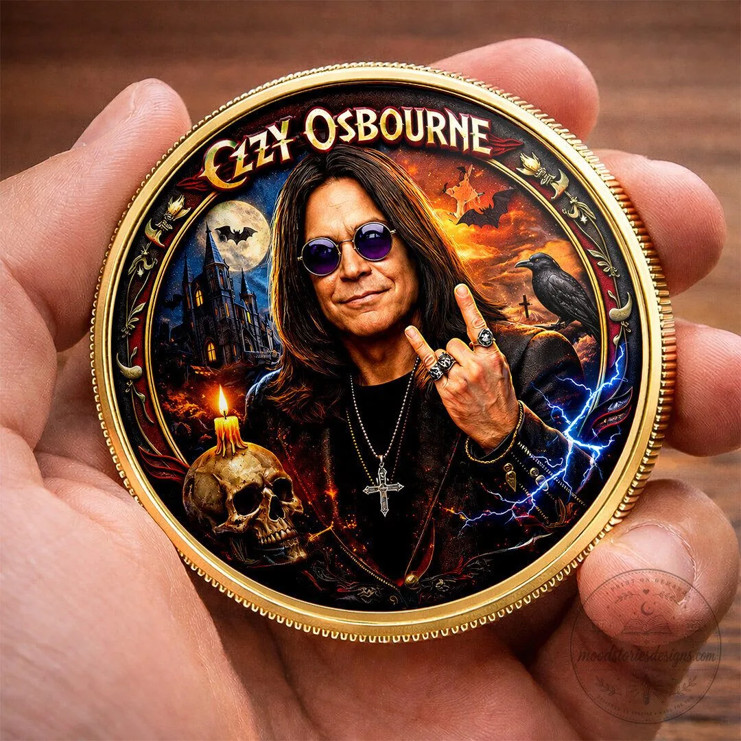 Ozzy Osbourne Heavy Metal Rock Legend Commemorative Gold Coin 12 Ozzy Osbourne Heavy Metal Rock Legend Commemorative Gold Coin