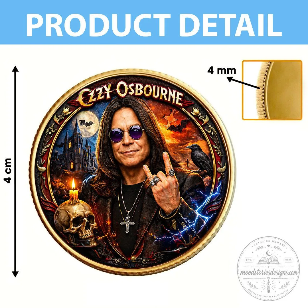 Ozzy Osbourne Heavy Metal Rock Legend Commemorative Gold Coin 13 Ozzy Osbourne Heavy Metal Rock Legend Commemorative Gold Coin