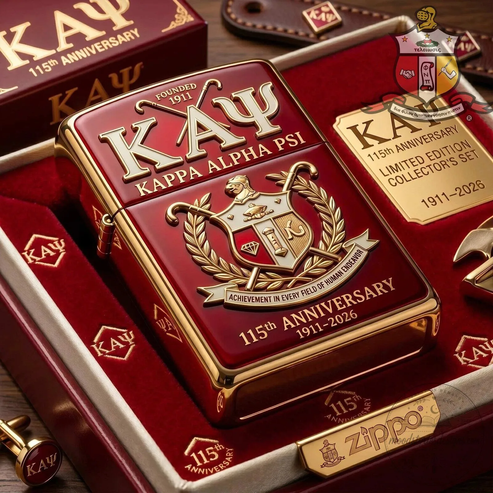 Kappa Alpha Psi 115th Anniversary Limited Edition Zippo Lighter 3 Kappa Alpha Psi 115th Anniversary Limited Edition Zippo Lighter