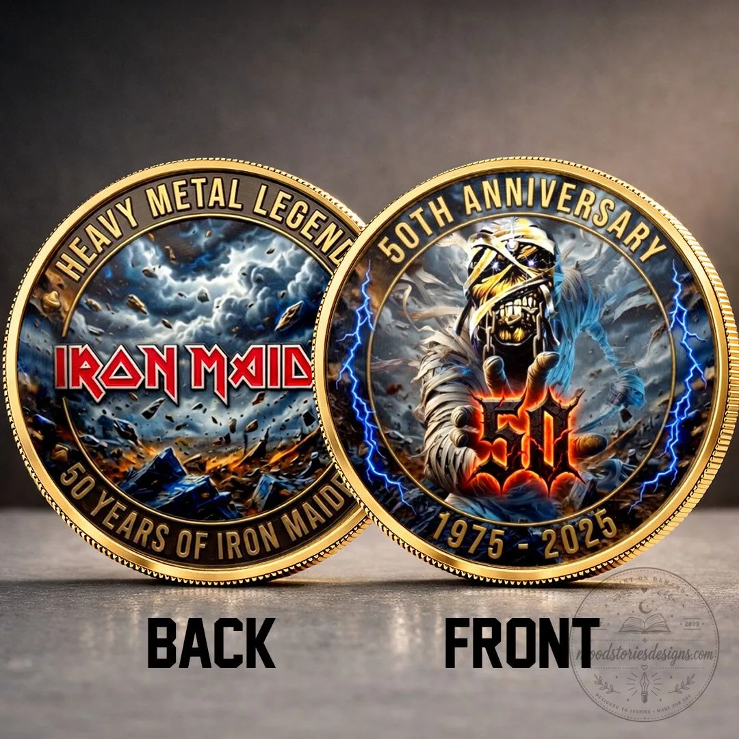 Iron Maiden 50th Anniversary Heavy Metal Legend Commemorative Coin 10 Iron Maiden 50th Anniversary Heavy Metal Legend Commemorative Coin