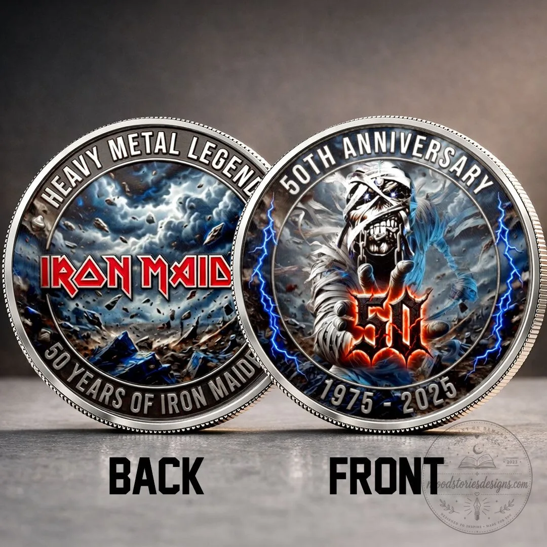 Iron Maiden 50th Anniversary Heavy Metal Legend Commemorative Coin 11 Iron Maiden 50th Anniversary Heavy Metal Legend Commemorative Coin