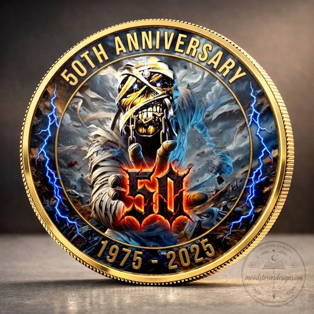 Iron Maiden 50th Anniversary Heavy Metal Legend Commemorative Coin 13 Iron Maiden 50th Anniversary Heavy Metal Legend Commemorative Coin