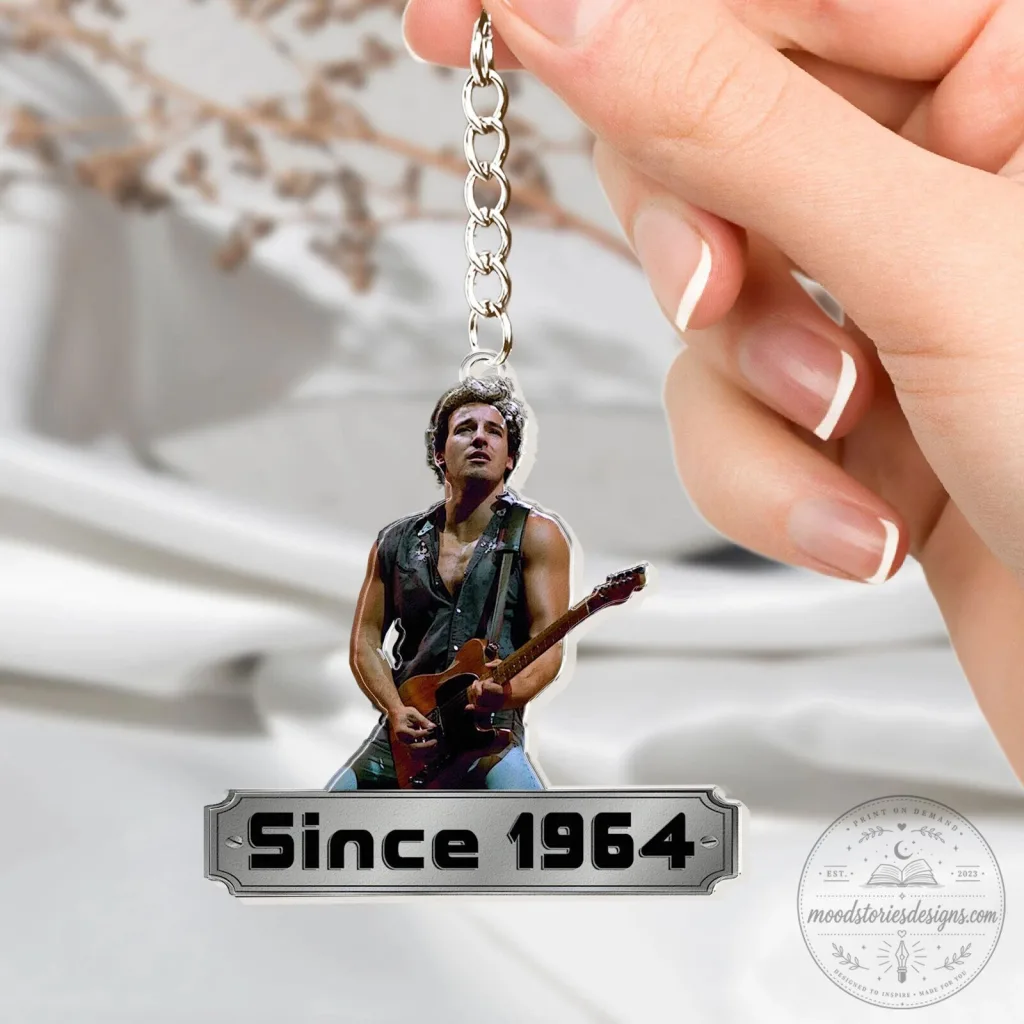 Bruce Springsteen Since 1964 Acrylic Keychain Rock Music Fan Gift Bruce Springsteen Since 1964 Acrylic Keychain Rock Music Fan Gift