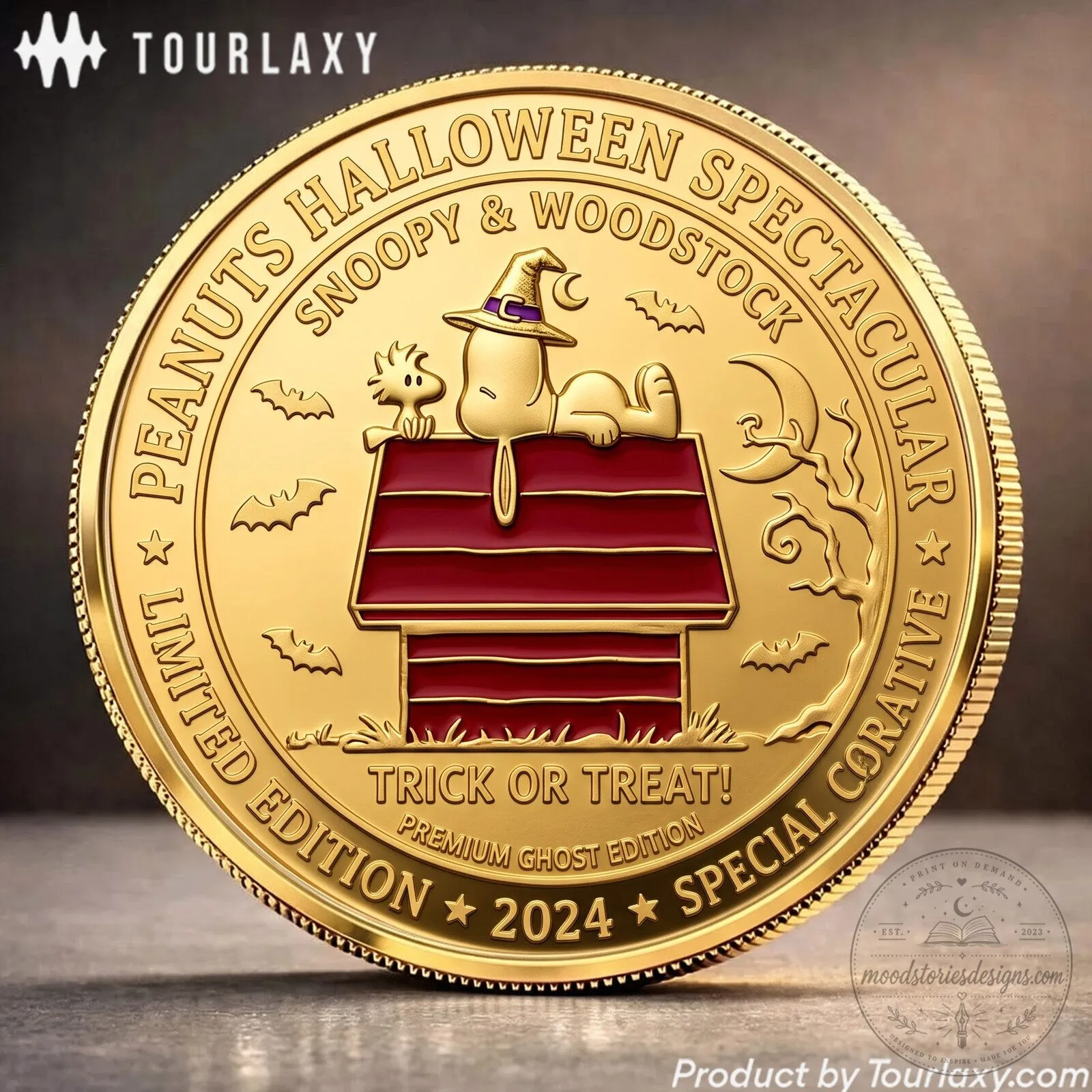 Peanuts Halloween Spectacular Snoopy and Woodstock Trick or Treat Commemorative Coin 6 Peanuts Halloween Spectacular Snoopy and Woodstock Trick or Treat Commemorative Coin