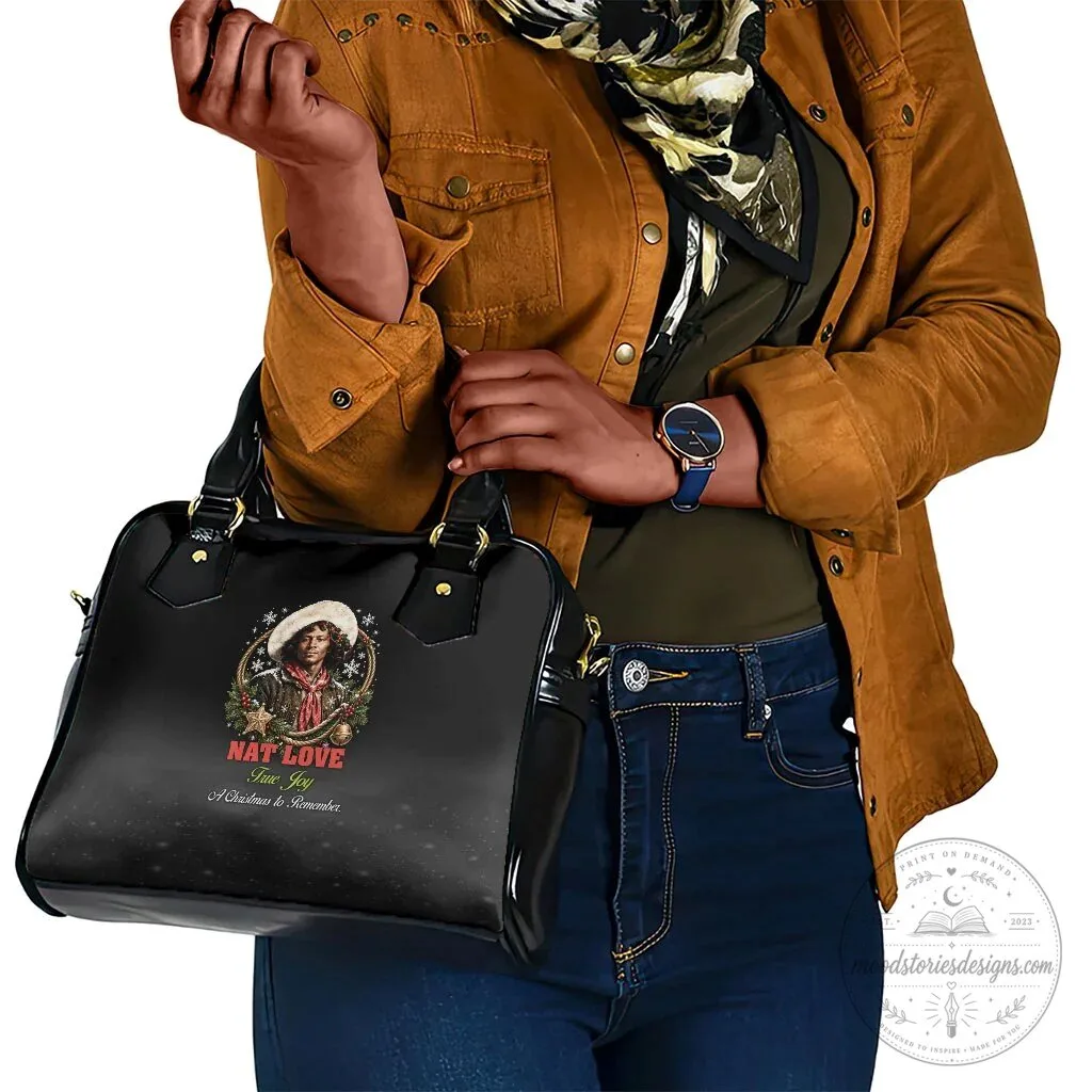 Nat Love Wild West Christmas Portrait Art Shoulder Handbag 9 Nat Love Wild West Christmas Portrait Art Shoulder Handbag