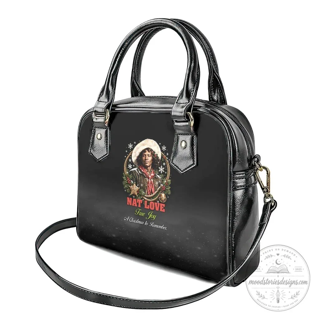 Nat Love Wild West Christmas Portrait Art Shoulder Handbag 11 Nat Love Wild West Christmas Portrait Art Shoulder Handbag
