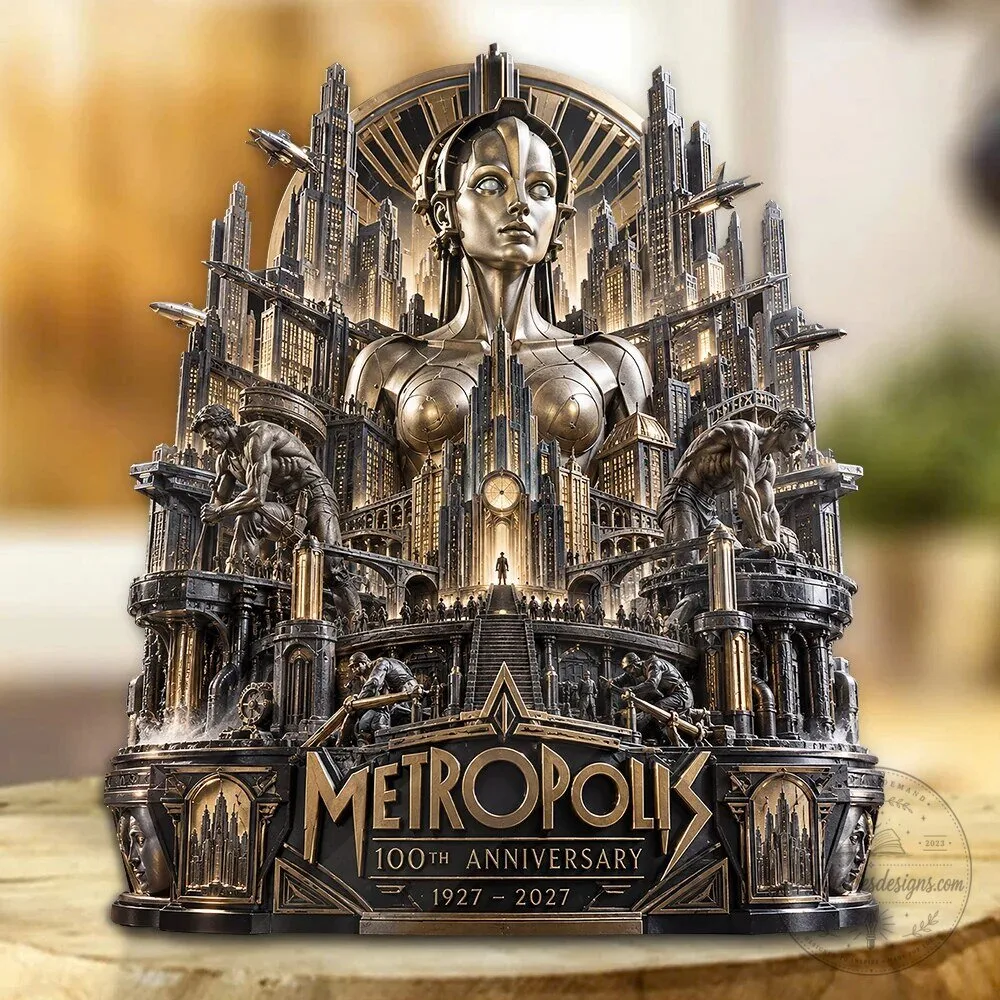 Maria Robot Art Deco Figurine from Metropolis' 100th Anniversary Sci-Fi Movie 1 Maria Robot Art Deco Figurine from Metropolis