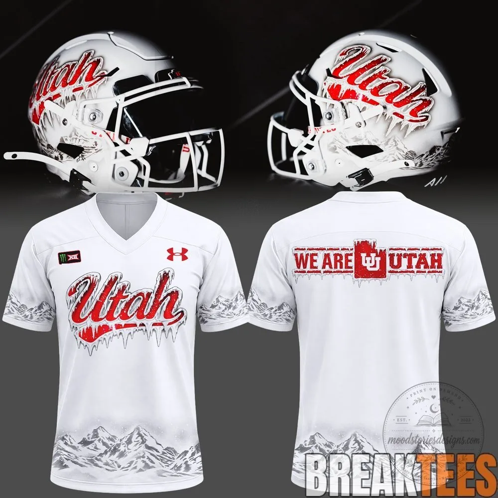 Utah Utes Ice Cold White Out Exclusive Football Jersey 3 Utah Utes Ice Cold White Out Exclusive Football Jersey